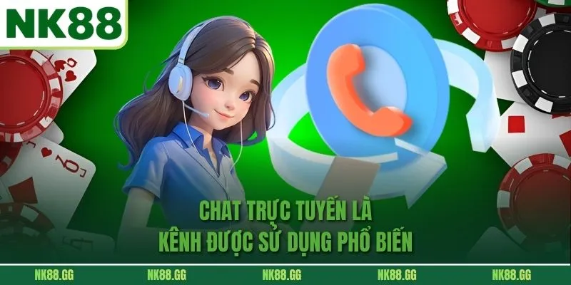 Chat trực tuyến là kênh được sử dụng phổ biến